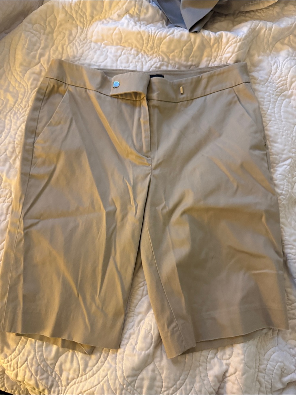 Talbots Beige Tailored Bermuda Shorts